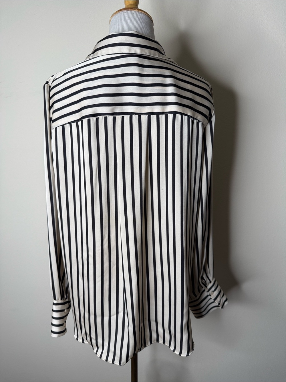 H&M Black and White Striped Satin Blouse - Picture 6 of 6